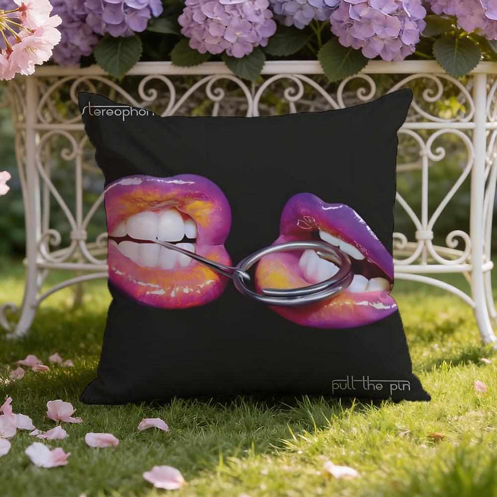 S-Stereophonics Band Cushion Cover Home & Car Dual-Scene Pillow Cover: Reversible for Premium Comfort