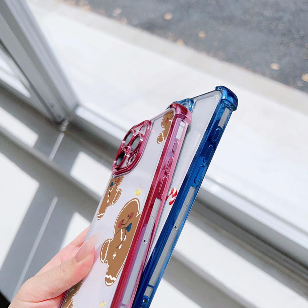 Ae104 Christmas Tree Merry Christmas Electroplated TPU Phone Cases for A20s A54 A12 A14 S22 S23 S24 Ultra A55 A15 S21 FE Four Corner Protection Cover