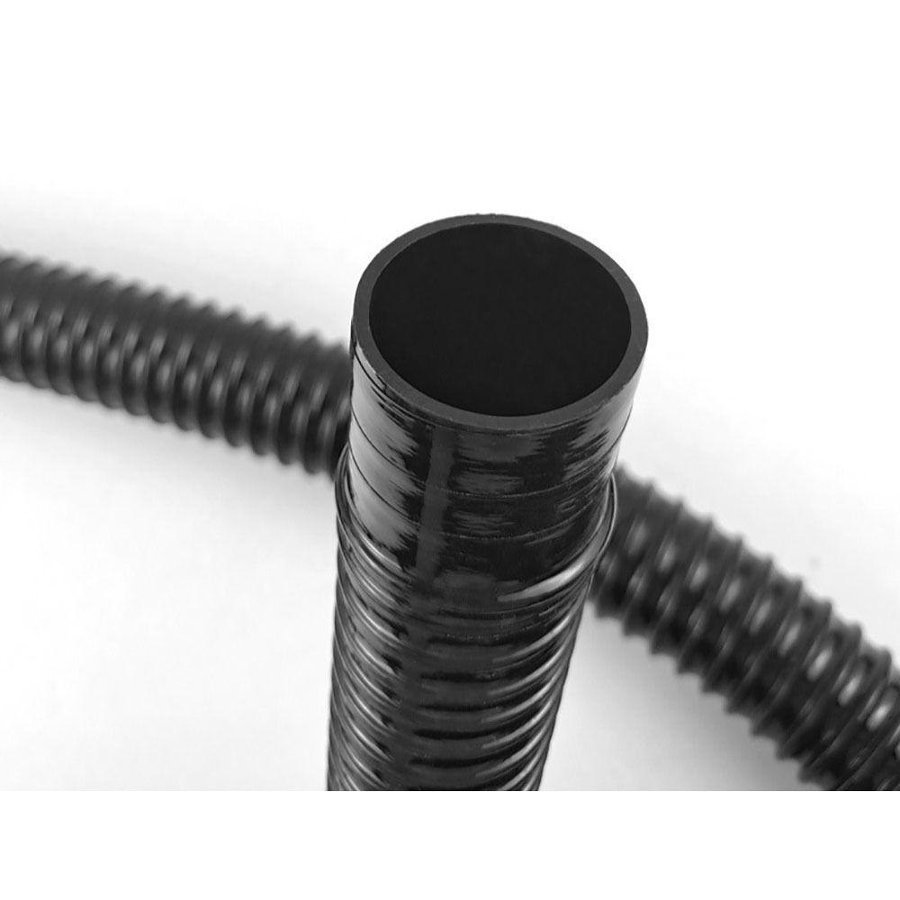1Pcs I.D 20/25/32/40mm Corrugated Hose Rubber Head Soft Aquarium Corrugated Pipe Inlet Outlet Hose with Clamps Fish Tank Tube