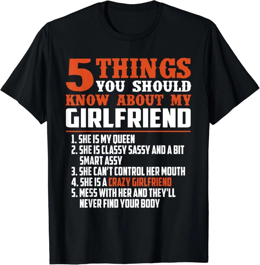 5 things you should know about my girlfriend funny Gift Unisex T-Shirt
