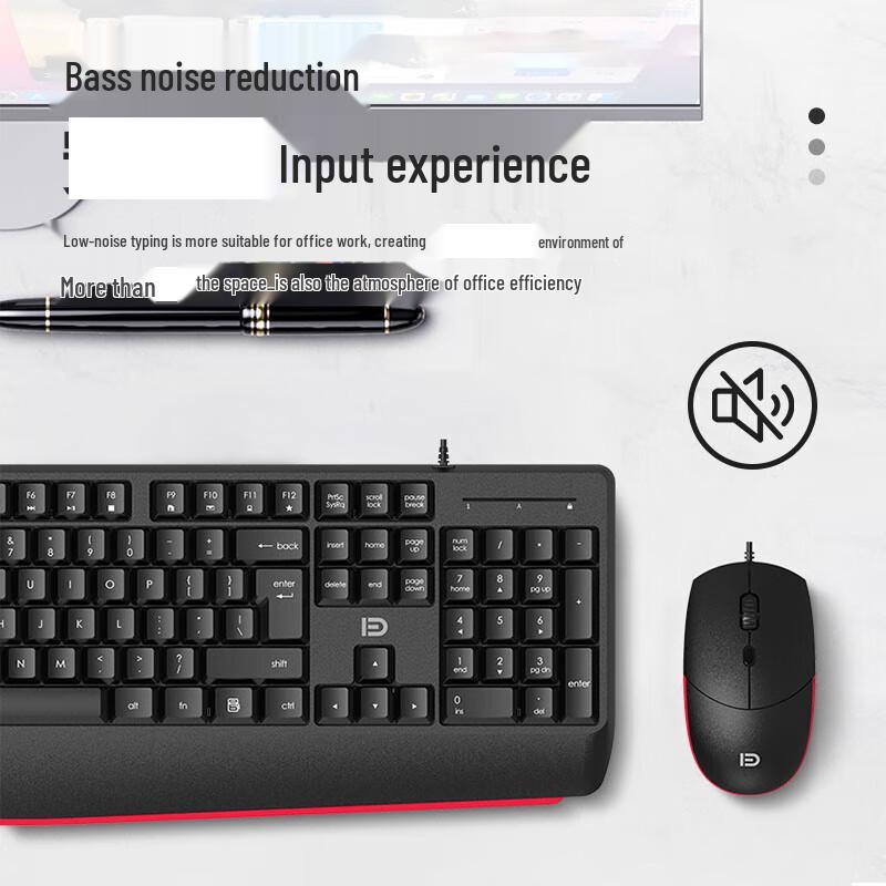 Fude Ergonomic Wired Keyboard and Mouse Set
