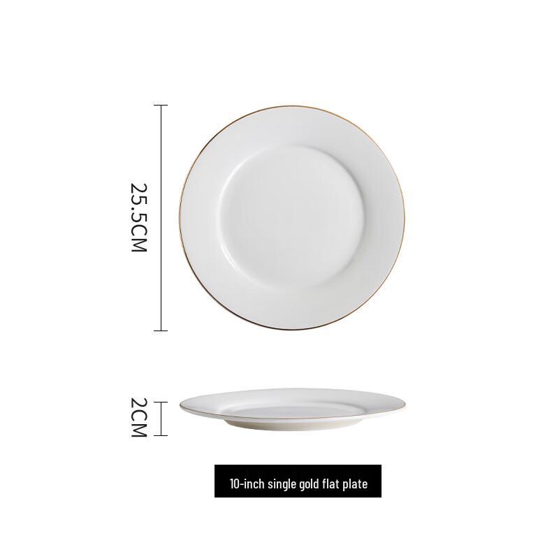 Luxury Gold Rim Bone China Underplate