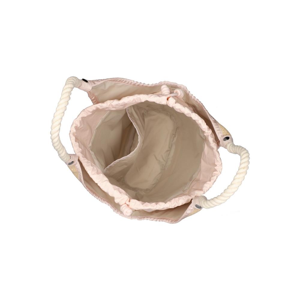 Lesportsac Peach Blush Raffia Large Diamond Tote Bag [1027.Lb19]