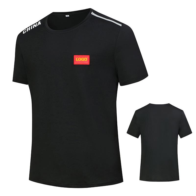 Summer China Team Quick-Dry Round Neck T-shirt for Men, Women & Kids - Short Sleeve Sports & Fitness Wear, Customizable National Team Design