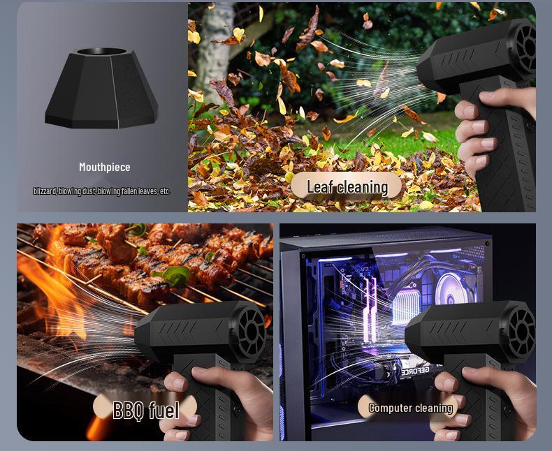 Handheld Wireless Mini Turbine Fan & Camping Vacuum Cleaner Combo