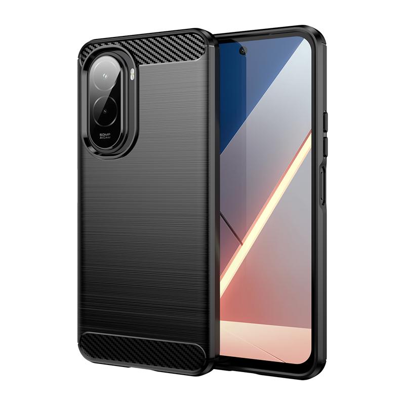 For Cover Xiaomi Poco M7 Plus Case Poco M7 Plus Anti-knock Soft Silicone Carbon Fiber Back Case For Poco M7 Plus Case 6.9 inch