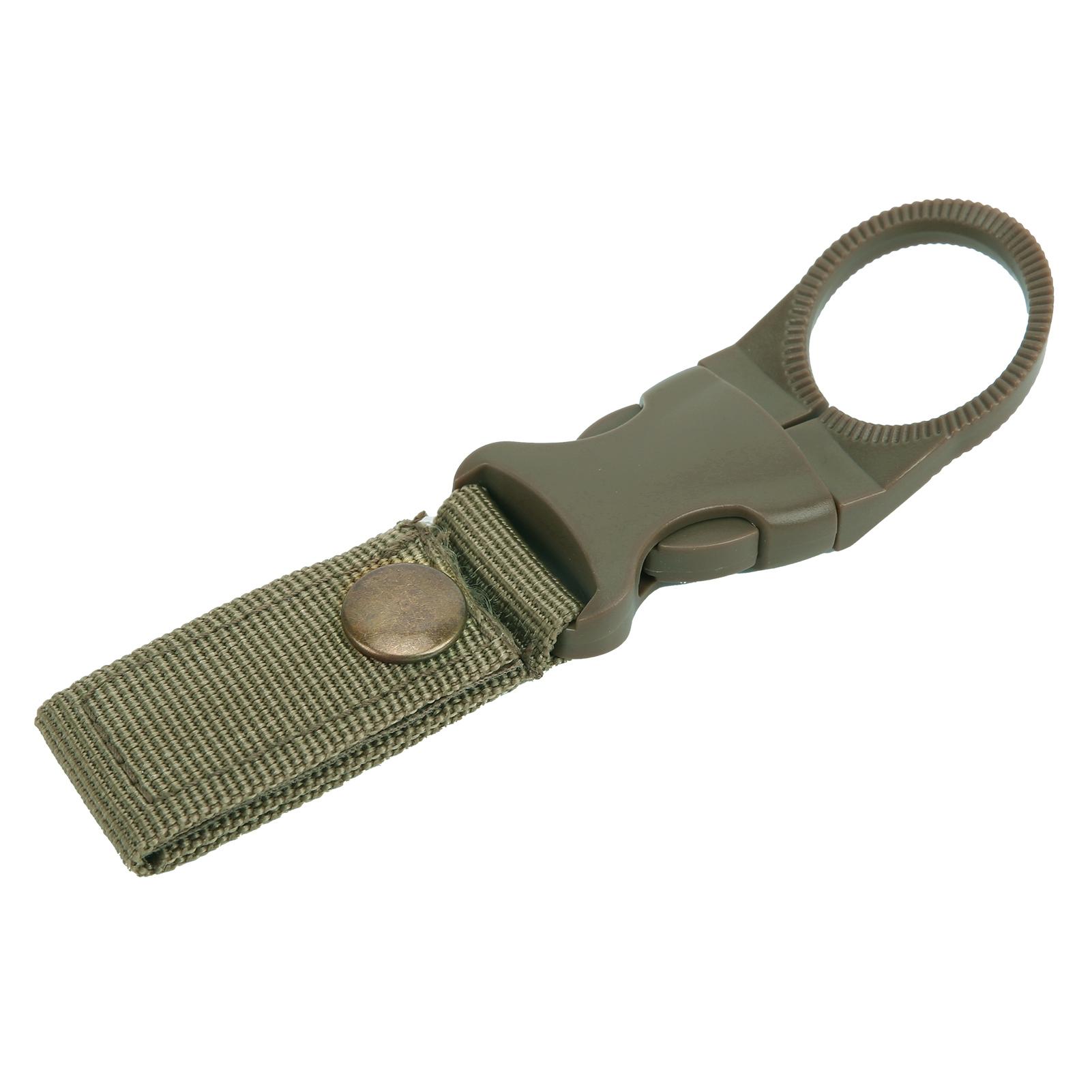 Outdoor Water Bottle Holder Clip for Camping Hiking Cycling Fishing Multifunctional Buckle OD Green