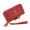 Women's Double Layer Zipper Wallet Clutch: Large Capacity Coin Purse, Phone Bag, Card Holder