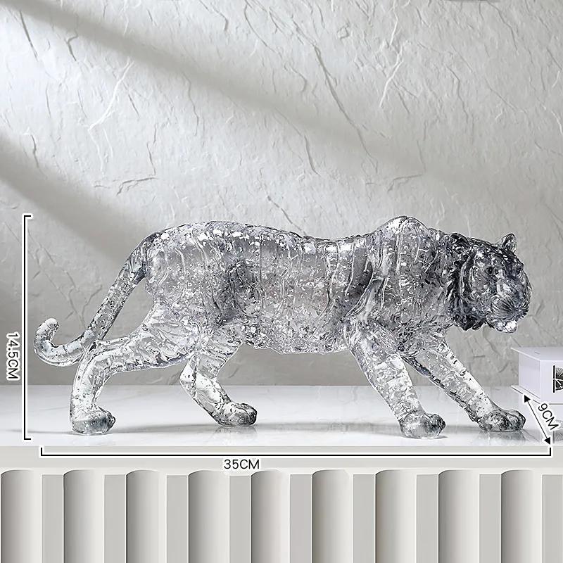 Creative Resin Handicrafts Transparent Leopard Cheetah
