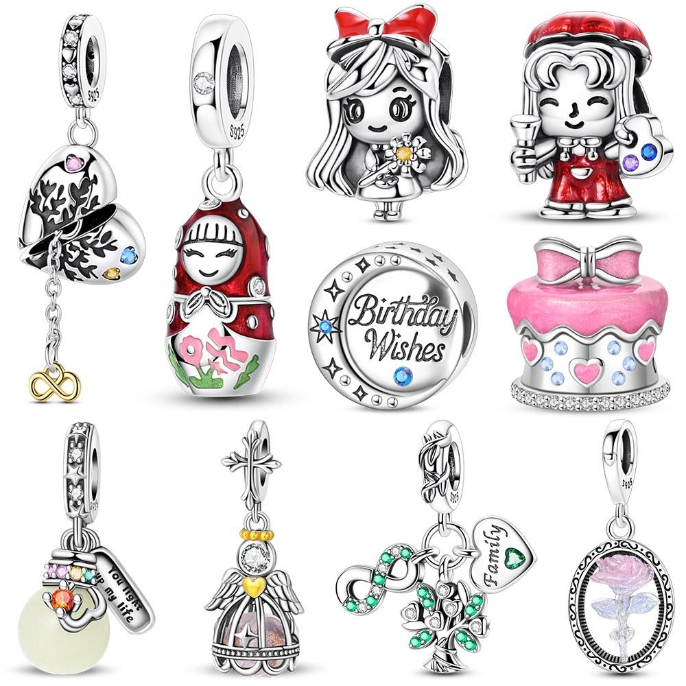 Matryoshka Doll Pendant Copper Colors For Charms Copper Colors Original Bracelet For Jewelry Making