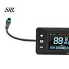 Bike LCD Display Screen Ebike Fit for Yozma IN 10, Electric Bicycle Panel Replacement with Waterproof 5-Pin Connector, Control Meter 22.2MM Handlebar