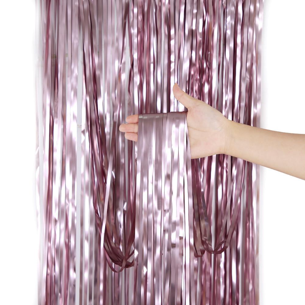 1x2m Elegant Matte Colorful Rain Curtain For Stunning Birthday Wedding Party Decorations