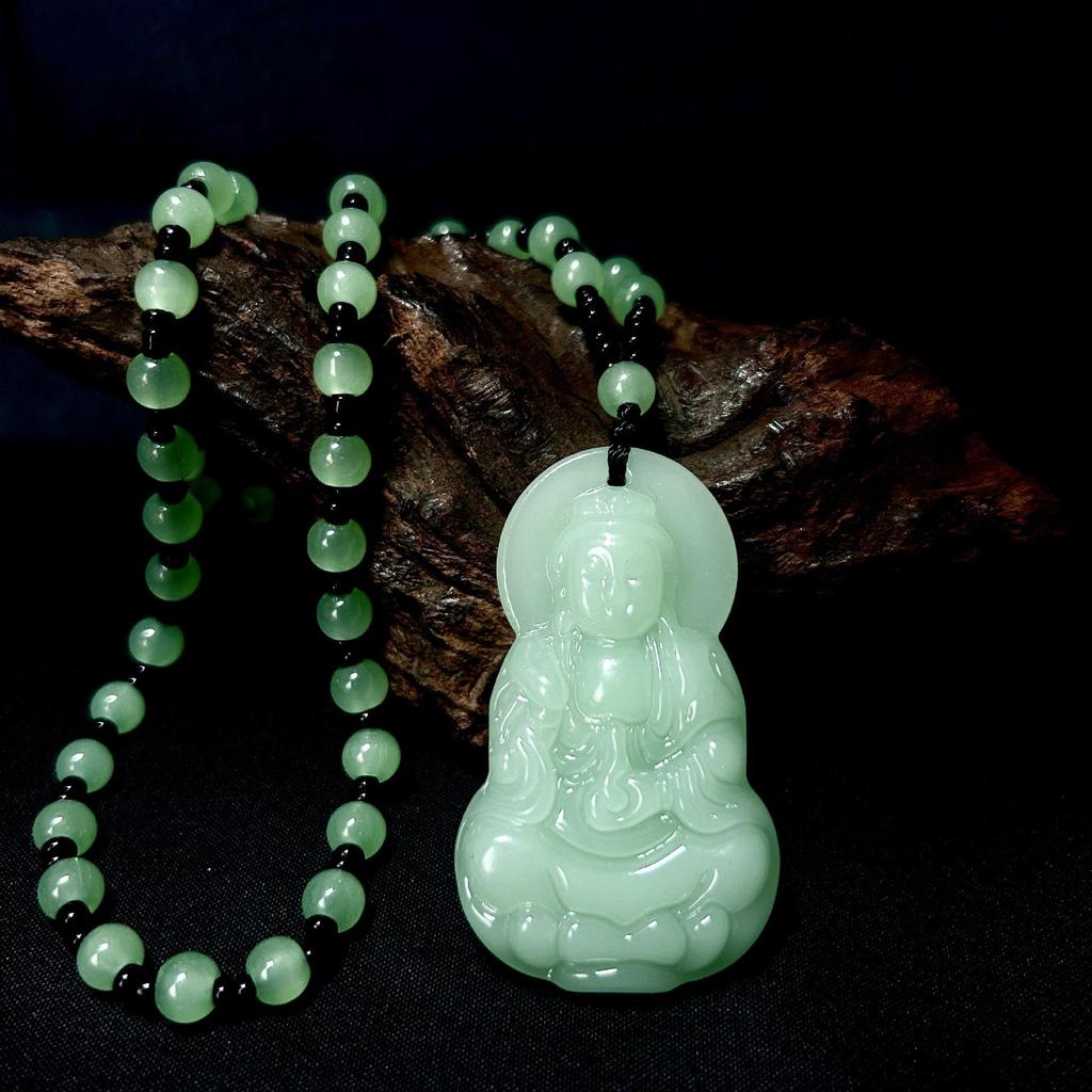 Guan Yin Bodhisattva Pendant Necklace - Scenic Spot Gift