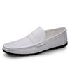 Leather men's shoes summer new driving flat casual style men's shoes trendy fashion outdoor lazy loafers men's shoes