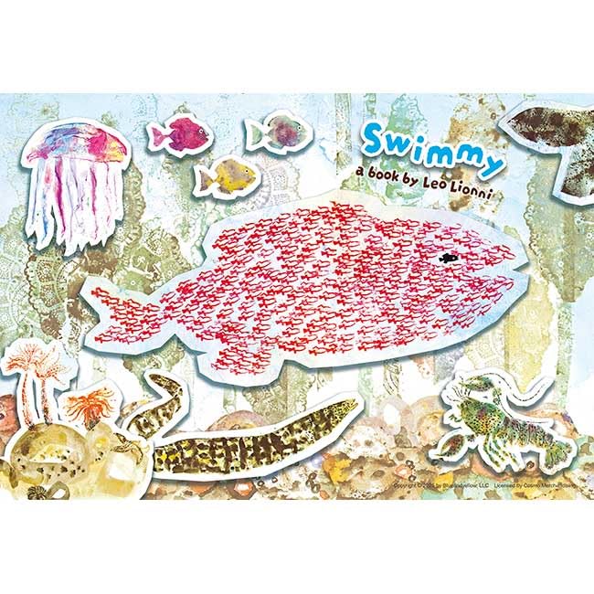 

APPLEONE 88-110 Leo Lionni Swimmy 88-Piece Jigsaw Puzzle (38 x 26cm) Large Piece Educational Jigsaw Puzzle Made in Japan