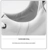 Men's Genuine Leather Retro White Cowhide Sneakers