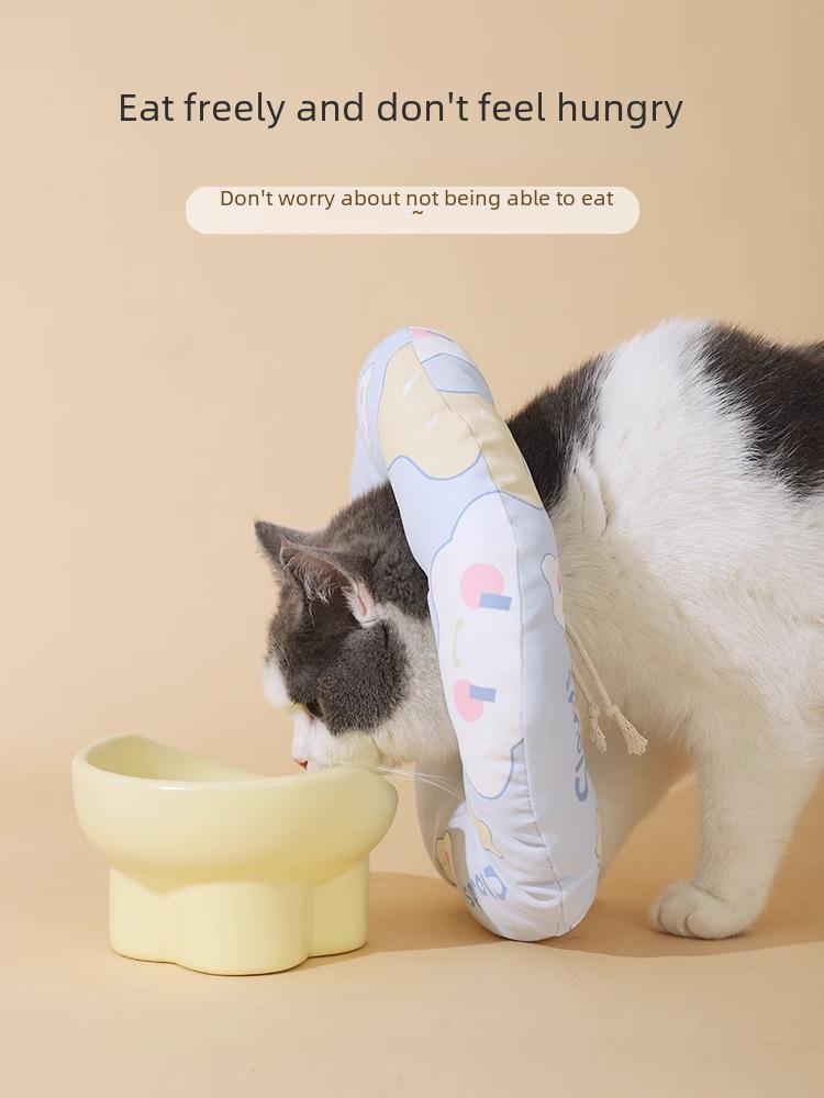 Coleira elizabetana macia para cães e gatos - Anel de pescoço anti-lambeduras para pós-cirurgia e higiene