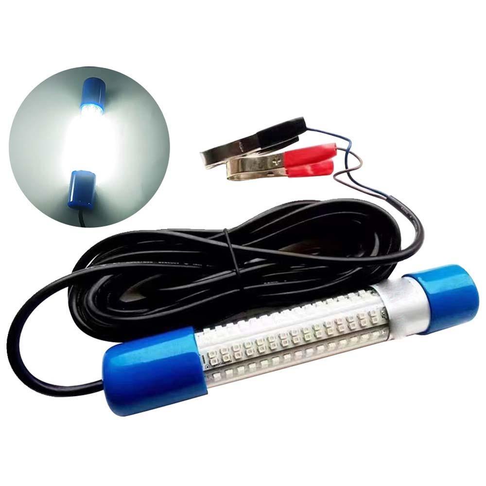 Portable Underwater Fishing Light 30W Submersible Boat Lamp Lures Finder Lamp  Salvage Operation