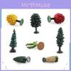 Miniatura de Árvore de Bordo e Modelo de Opuntia Dillenii PVC Decoração de Cena Natural Para Exibição em Casa e no Escritório