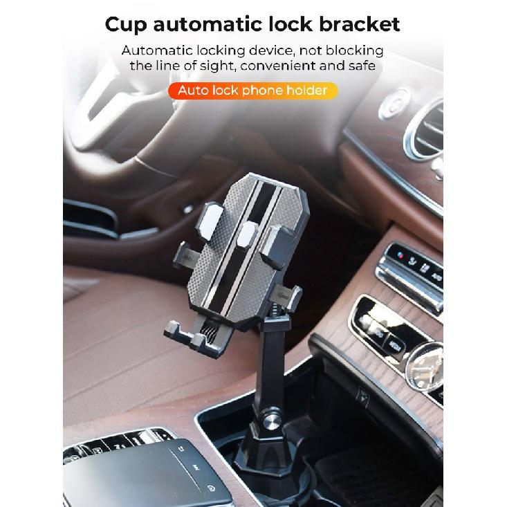 Adjustable Car Cup Holder Cellphone Mount Stand Universal Car Water Cup Holder Mobile Cell Phone Bracket Support For Iphone