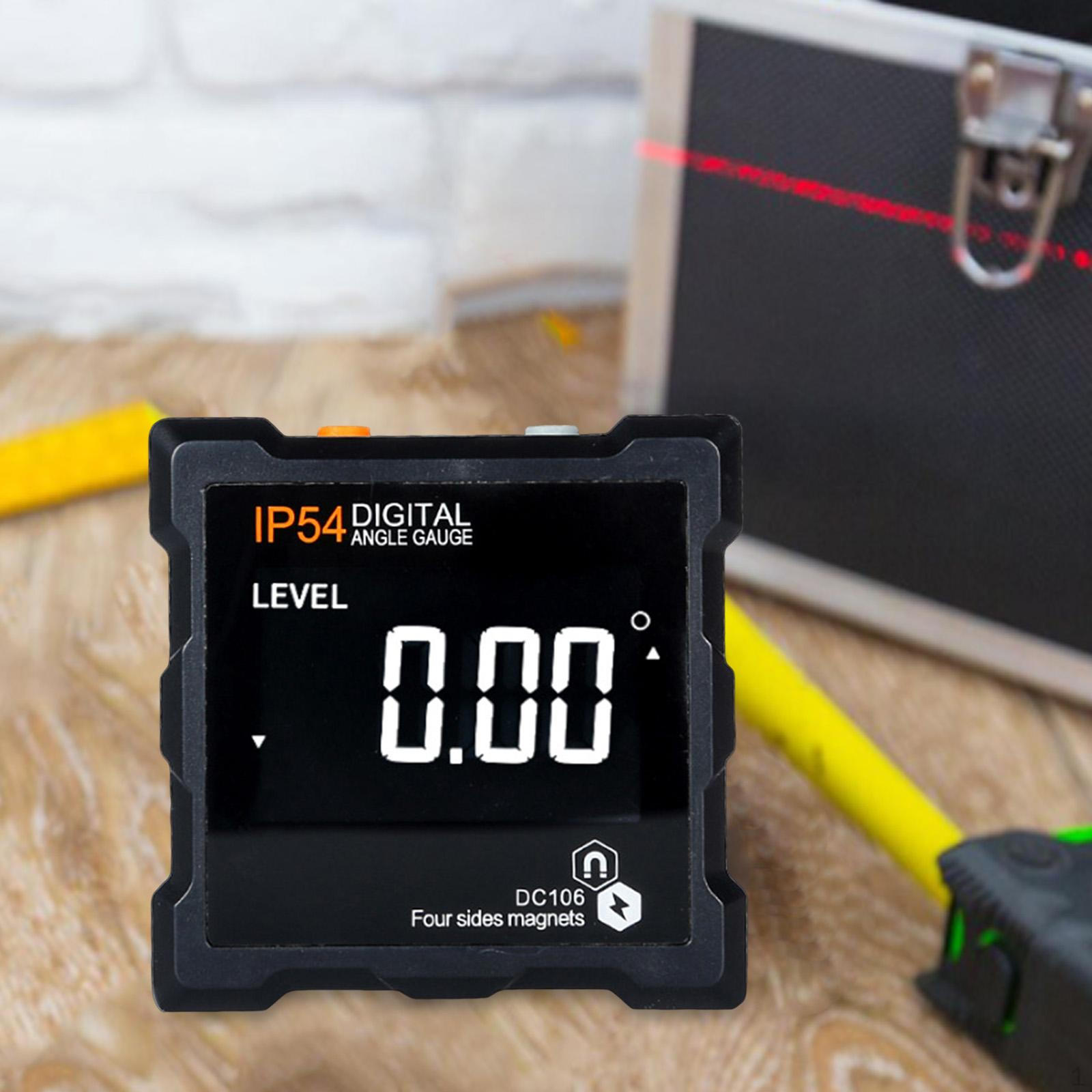 Digital Inclinometer Angle Gauge Meter Electronic Level LCD Display Waterproof Compact Measuring
