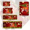 VIKAMA Christmas Kitchen Decorative Floor Mat Living Room Bedroom Bathroom Balcony Easy Care Doormat Christmas Decorations