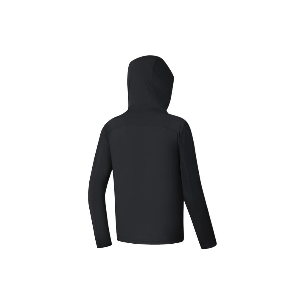 Fila Solid Color Hooded Sports Woven Jacket Men Jackets Deep-Black A11M347707F-BK