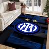 Tappeto con Stemma Inter Milan Stampa Artistica Adatto a Tutte le Stagioni Arte Moda Decorazione per Dormitorio