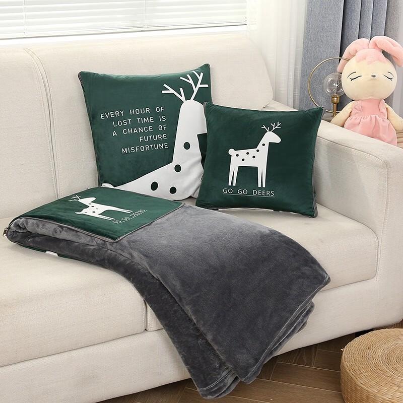 

Grace Cartoon Flannel Convertible Pillow Blanket (45x45cm)
