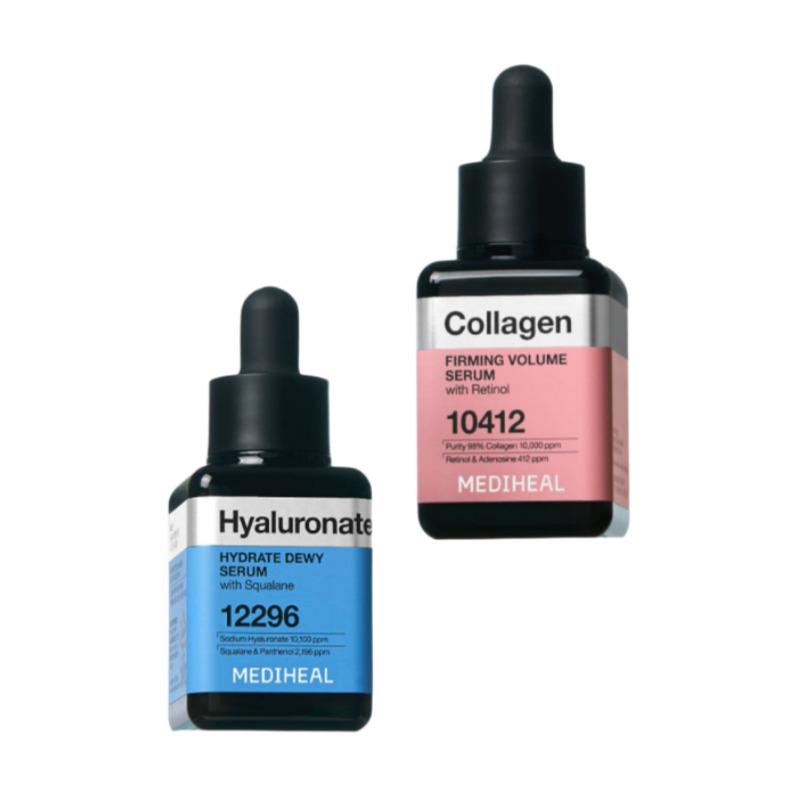 MEDIHEAL Nemo Serum Ampoule Set – Hyaluronic Acid 40ml + Collagen 40ml