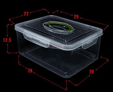 Earthworm Anti Escape Breeding Box Reptile Breeding Box Large Transparent Observation Box Leech Breeding Box