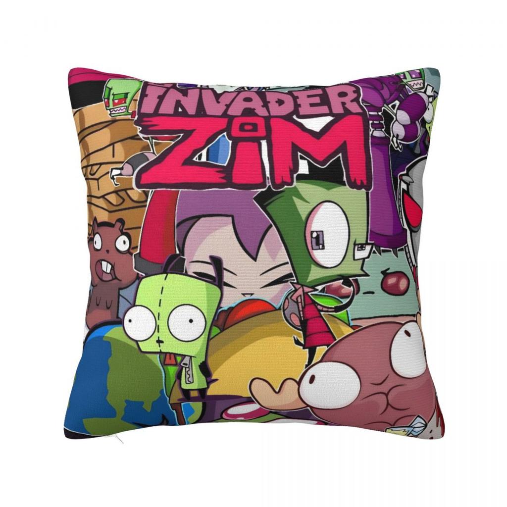 Invader Zim Gir Dib Robot Povlak na polštář Americký animovaný povlak na polštář na pohovku ložnici domácí dekorace Povlak na polštář Povlaky na polštáře Dárek