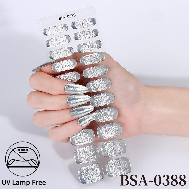 Adesivi per Unghie in Gel Impermeabili Francesi - Carini Cartoni Animati Nail Art Senza Cottura per Stili Europei e Americani