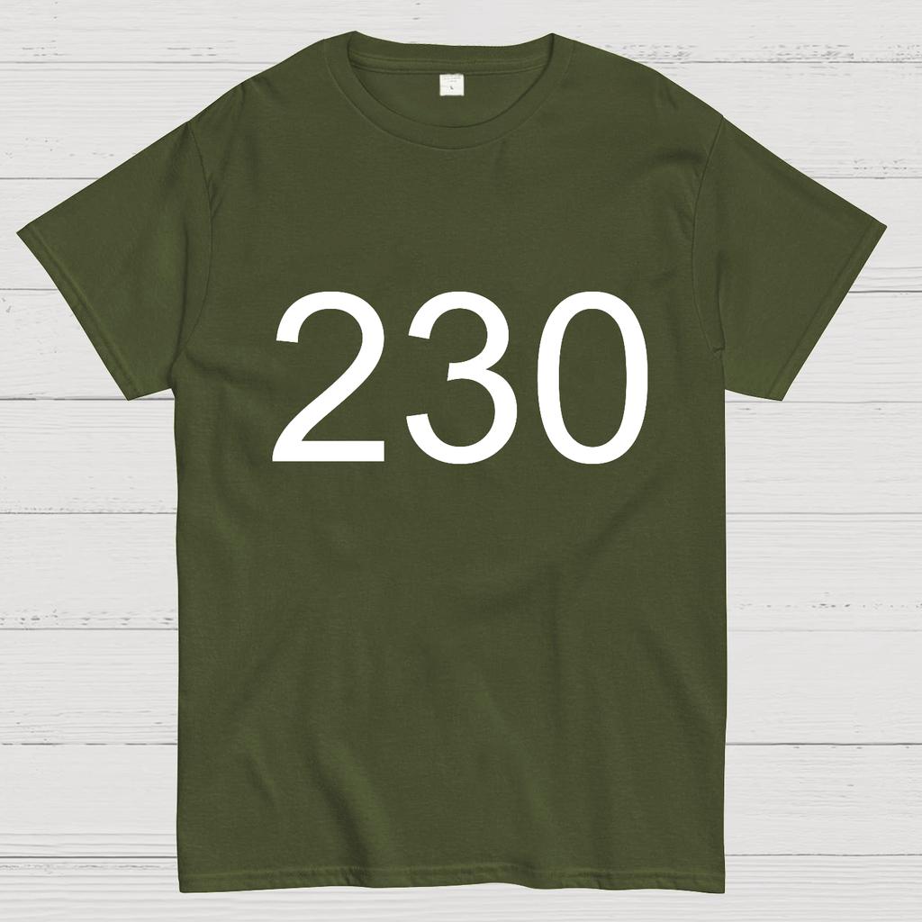 Number 230 Game Movie Cotton Summer Casual Cool Loose T-Shirt