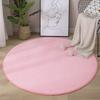 2022 Hot Sell Round Coral Velvet Carpet Color Water Absorption Sofa Carpet Memory Foam Bedroom Living Room Children Rug Yoga Mat