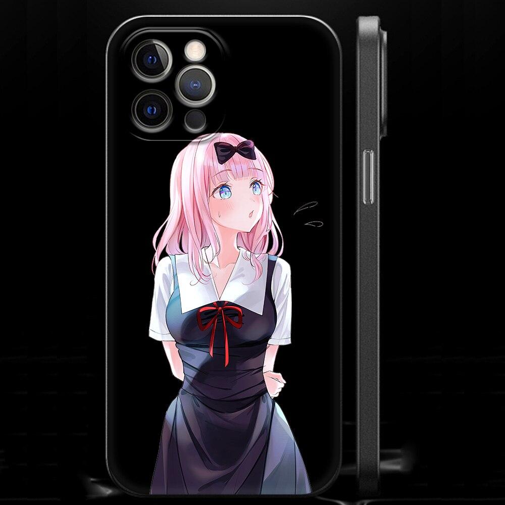 Kaguya Sama Love Is War Anime Phone Case For iPhone 11 12 13 14 Pro Max 7 8 Plus SE  X XR XS Luxury Shell Fujiwara Soft Cover