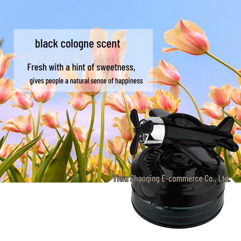 Solar-Powered Car Airplane Aroma Diffuser: Long-Lasting Fragrance for Car Console Ornament.