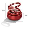 Solar Energy Double Ring Aroma Diffuser Solar Powered Car Air Freshener  Rotating Suspension Car Decoration Accessories with Aroma Tablet