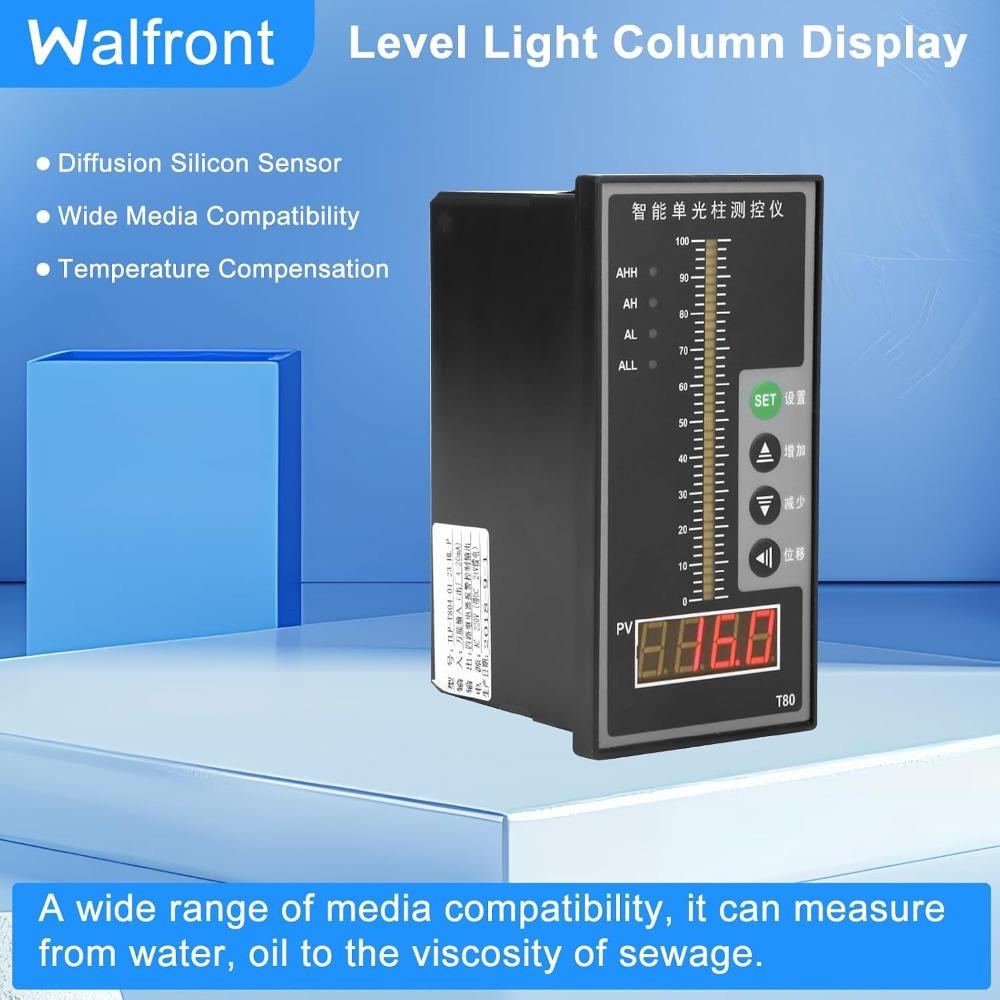 Light Column Display Level Transmitter Intelligent Pressure Controller For Water Tank