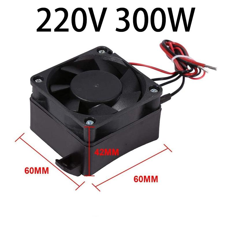 

PTC Ceramic Heating Sheet with Fan 12V 24V 220V Constant Temperature Air Electric Heater Hatch Car Fan Air Heater 60x60x42mm