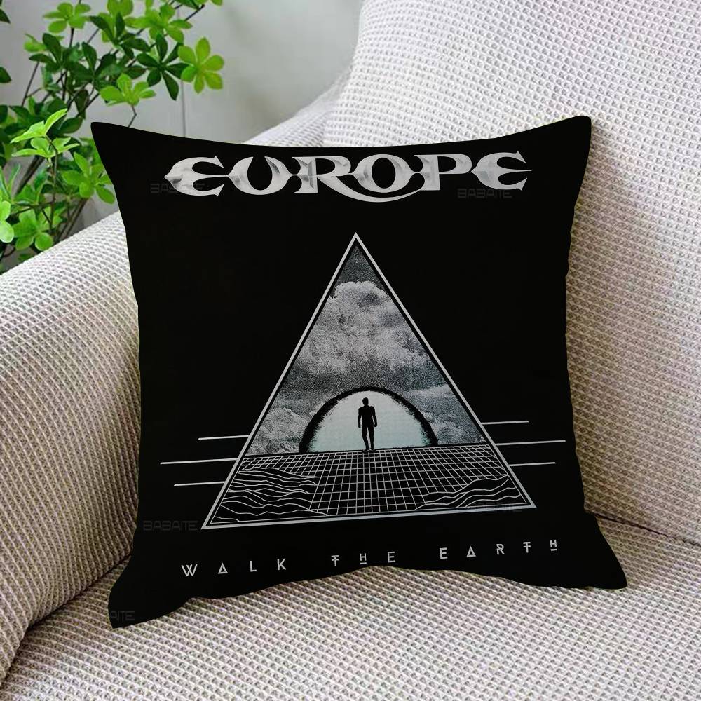 Rock Band E-Europe Pillowcase Toon Gift Cushion Cover Bedroom Home Sofa Chair Seat Decor Pillow Case