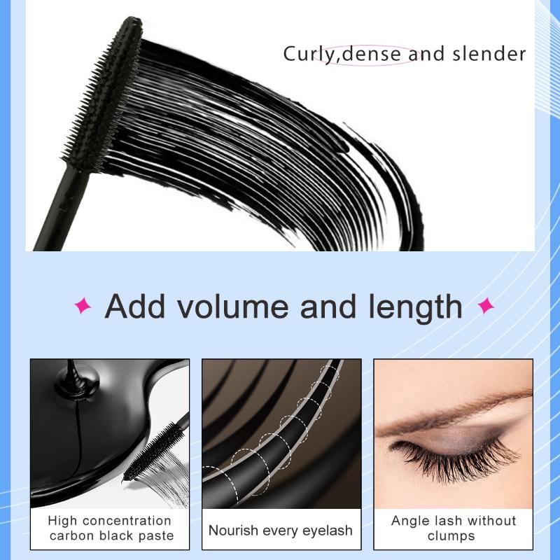 Slim Mascara Is Waterproof, Non-smudge, Thick, Curly, Long-lasting, and A Natural Daily Eyelash Primer