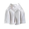 Women Shorts V-Shaped High Waist Design Pure Color Yoga Shorts Elastic Waistband Butt-Covering Summer Short