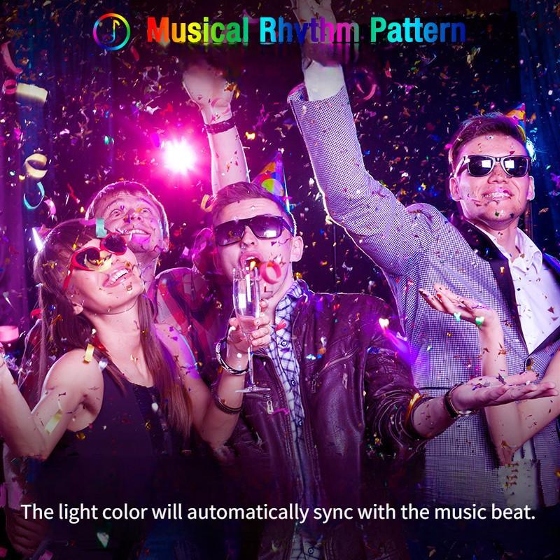 50W LED Bluetooth Floodlight Outdoor Garden Landscape Colorful Lighting Spot Light Intelligent RGB Projection Light