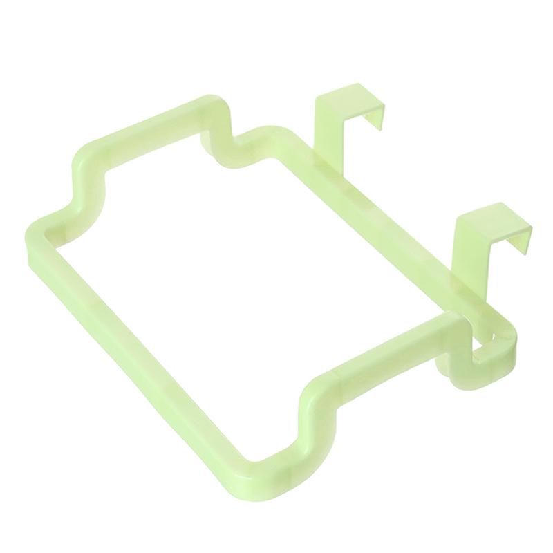 

Trash Rack Storage Garbage Bag Holder Cupboard Door Back Kitchen Garbage Rubbish Bag Cabinet Hanging Kitchen Organizer зелёный