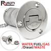 316 Stainless Steel High Mirror Polish Deck Filler 38mm 50mm GAS DIESEL FUEL WASTE WATER For Boat Yacht Deck Filler Cap