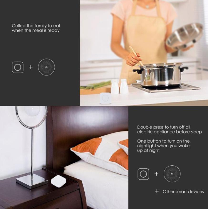 Mijia Aqara Akıllı Kablosuz Anahtar Anahtar Akıllı Uygulama Uzaktan Kumanda Xiaomi Mih için ZigBee Kablosuz Wifi Bağlantısı… Daha fazla