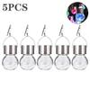 1/3/5PCS Solar Powered Outdoor Hanging Lights Colorful LED Cracked Glass Ball Design Waterproof Pathway Lantern for Garden Decor