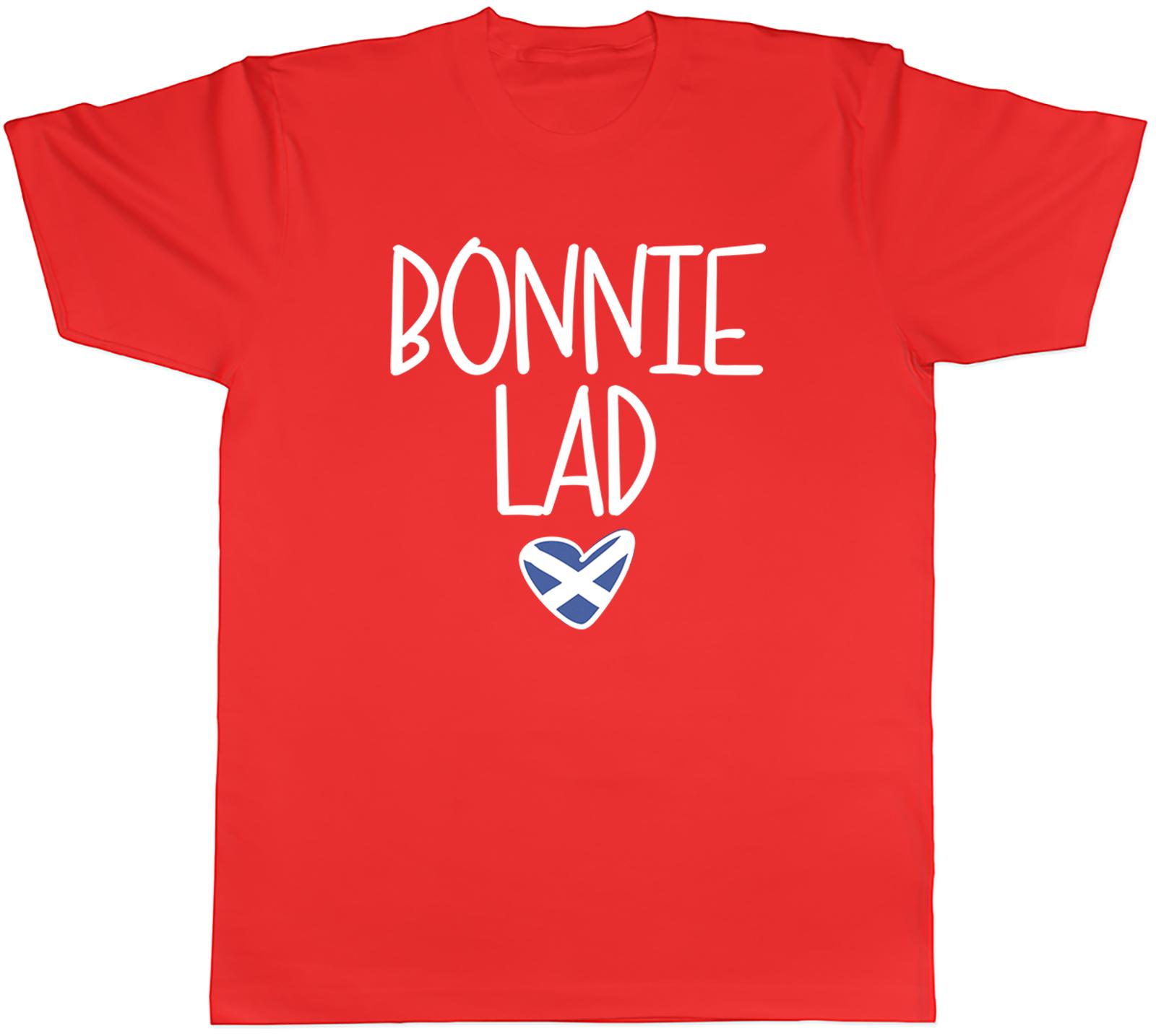 Bonnie Lad Scotland Scottish Flag Love Heart Unisexs TShirt Tee Gift Top S