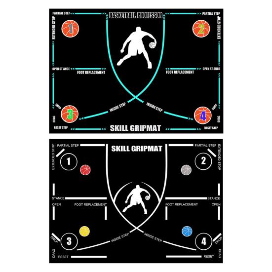 Covoraș portabil pentru jocul de picioare de baschet, anti-alunecare, silențios, la toate nivelurile, agilitate pentru jucători, antrenament cu pași, tampă de podea, echipament de fitness